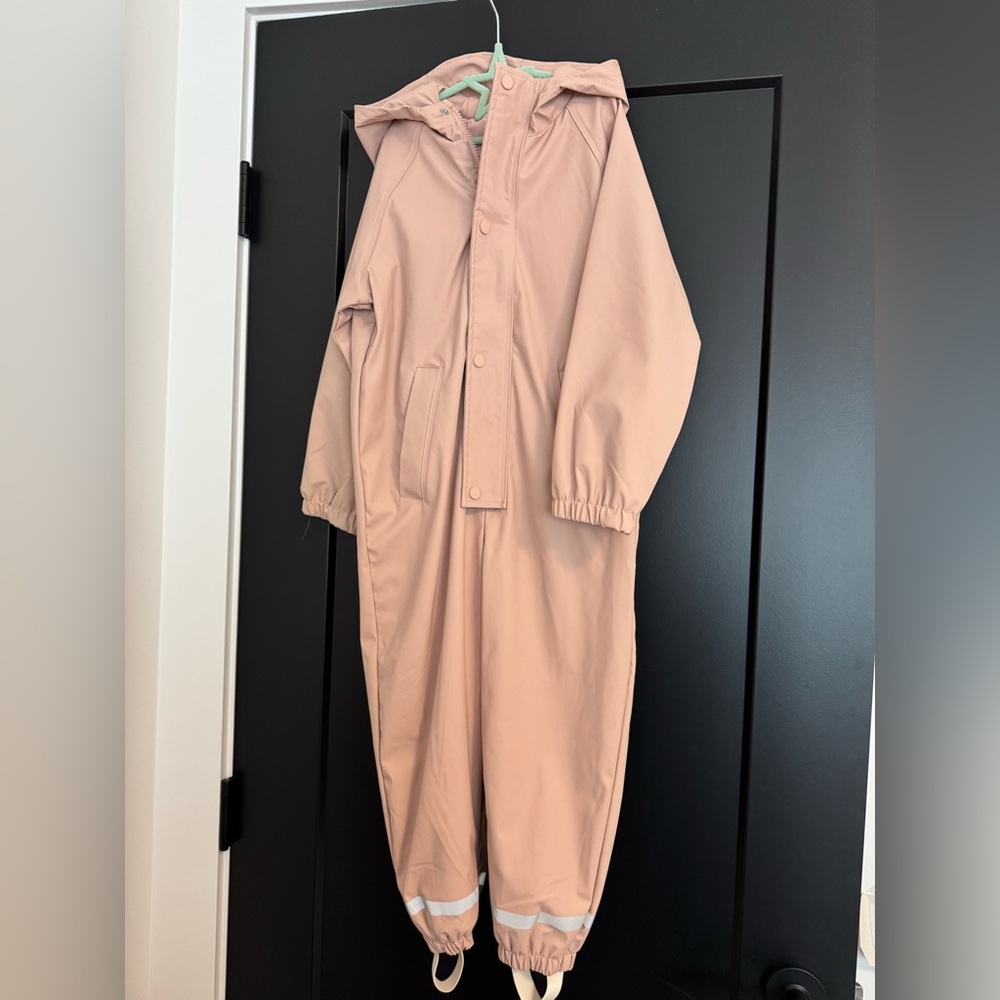 Zara soft pink Hooded splash suit